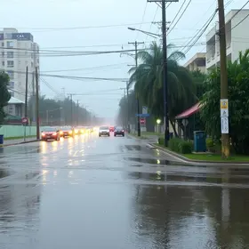 Chuva alaga ruas e aciona alerta da Rondon Pacheco em Uberlândia; quedas de energia foram registradas chuva em Uberlândia